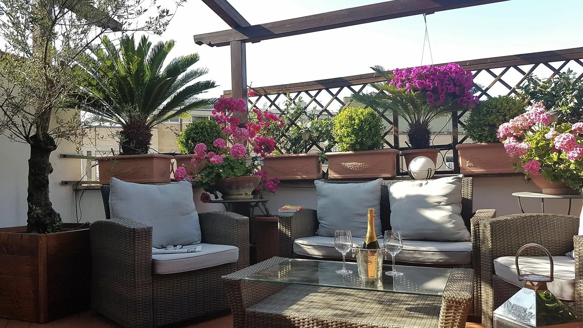 Althea Inn Roof Terrace Rom Gasthof